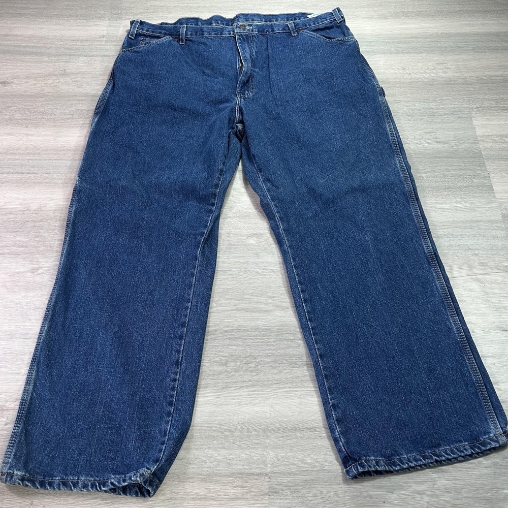 Dickies Carpenter Jeans Mens 42x30 Blue Relaxed‎ Straight Denim Workwear Pants
